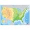 Ashley Productions Smart Poly Learning Mat, 12in. x 17in., 2-Sided, U.S. Physical Map 95001 - alternate 2